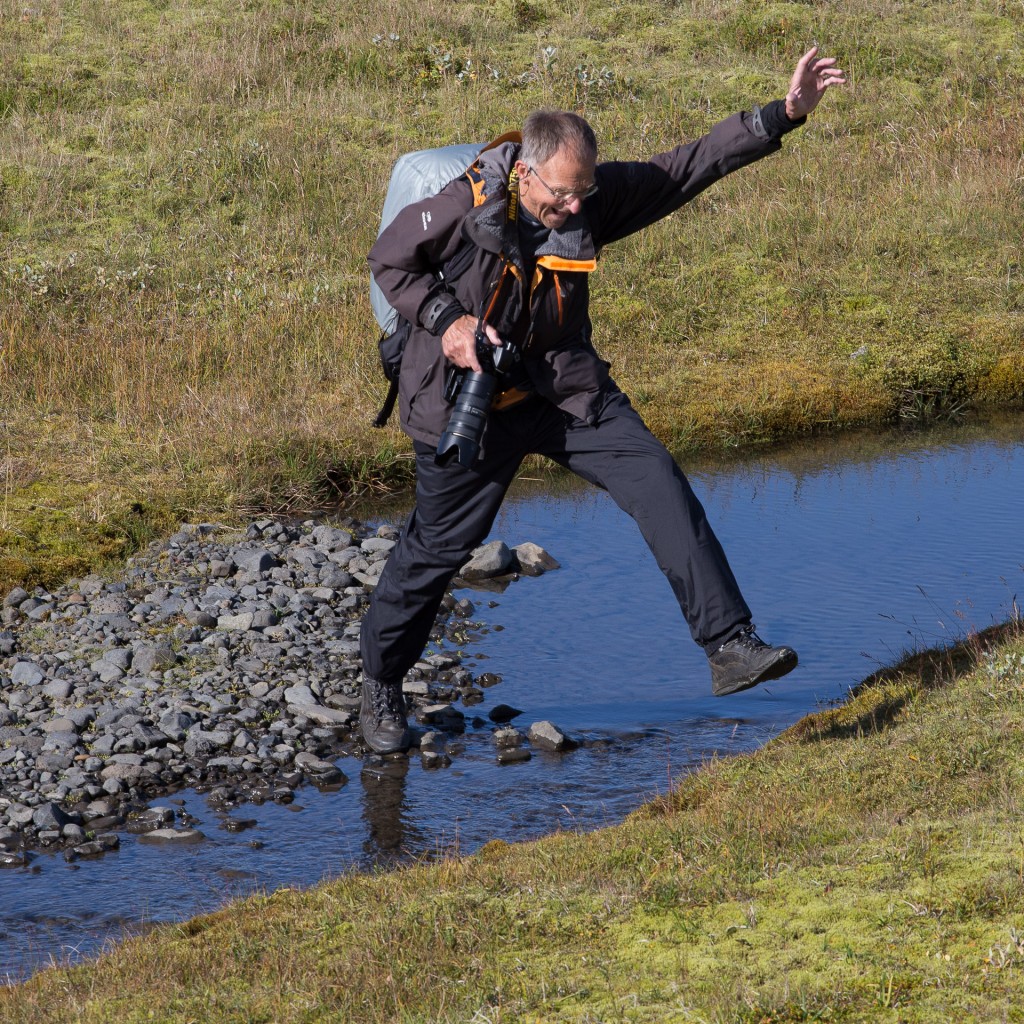 Een foto die Ralph Goedhart van mij maakte op IJsland